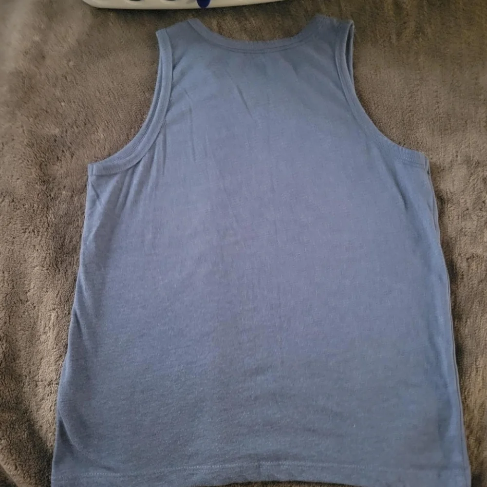 Blue Boys Old Navy Tank Top Size Medium 8 Vacation Summer Beach